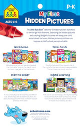School Zone My First Hidden Pictures Workbook: 48 Pages, Pre-K, Preschool, Kindergarten, Activity Pad, Search & Find, Picture Puzzles, Coloring, Ages 4 to 6 (Little Busy Book Series) School Zone