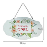 Sublimation Door Hanger Blanks 4 Pack Thick Door Welcome Board Sign and Wall Window Garden Hanging Ornaments Double Sides with Chain Personalized MDF Decoration Supplies Lsgdcth