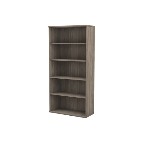 Studio C 73" 5-Shelf Bookcase in Modern Hickory with Adjustable Shelves by Bush Business Furniture Bush Business Furniture