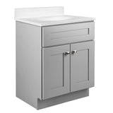 Design House 587063 Bath Modern Unassembled 2-Door Shaker Bathroom Vanity Cabinet Only, 24 x 18,Grey Design House