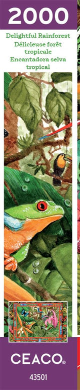 Ceaco - Parker Fulton - Delightful Rainforest - 2000 Piece Jigsaw Puzzle Ceaco