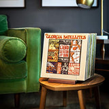 MÖNKE Premium Vinyl Record Storage - a Mid-Century Style Record Holder for Albums, 60-70 LP Capacity - Complements Any Record Player (Brown) MÖNKE