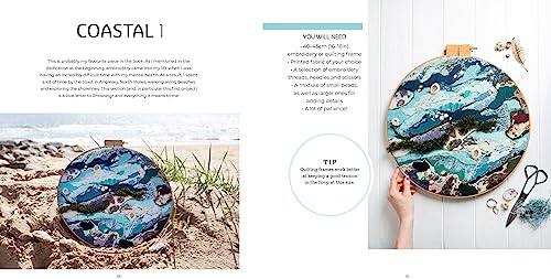 Abstract Embroidery: Slow stitching with texture, colour and creativity WoodArtSupply