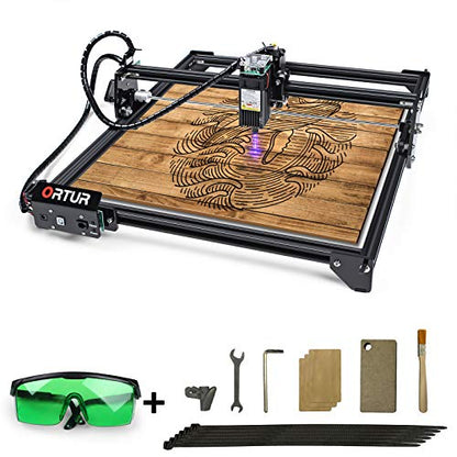 ORTUR Laser Master 2 S2 LU2-10A Laser Engraver Laser, 10000mW Engraving Cutting Machine, Class 4 Laser Cutter, DIY Laser Marking for Metal - WoodArtSupply