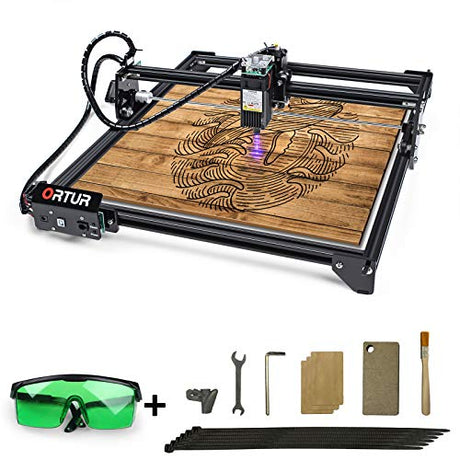 ORTUR Laser Master 2 S2 LU2-10A Laser Engraver Laser, 10000mW Engraving Cutting Machine, Class 4 Laser Cutter, DIY Laser Marking for Metal Ortur