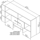 Bush Business Furniture Office 500 72W Desk Hutch, Black Walnut Bush Furniture