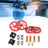 3D Printer Extruder Upgrade Kit | Red Hand Twist Leveling Nut & Springs Dampers Set | Enhanced Filament Supply & Bed Stability | Compatible with Most FDM Printers FRELEAN
