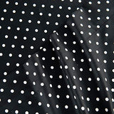 Elegant Comfort Luxury Soft Bed Sheets Polkadot Pattern - 1500 Premium Hotel Quality Microfiber Softness Wrinkle and Fade Resistant (6-Piece) Bedding Set, King, Black Elegant Comfort