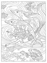 Creative Haven Magnificent Mermaids Coloring Book (Adult Coloring Books: Fantasy) Dover Publications