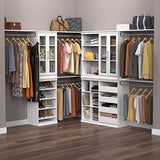 ClosetMaid Modular Storage Unit with 4 Drawers, Wood Closet Organizer, Stacking, Full Backer, Storage, Decorative Trim, White ClosetMaid