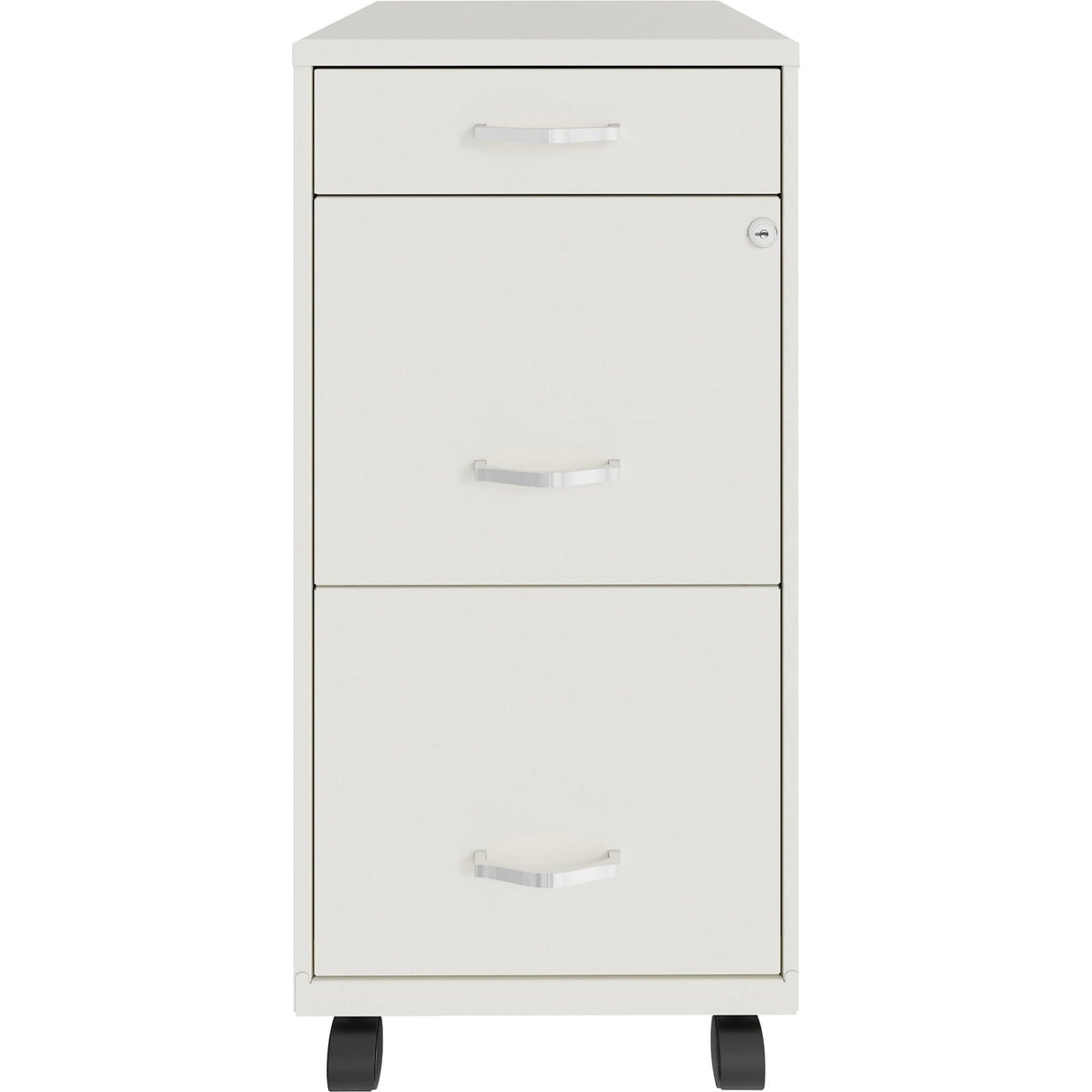 LYS SOHO Box/File/File Mobile White File Cabinet, 3 Drawer, 26.5 x 14.3 x 18 in Lorell