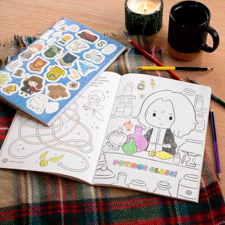 Wizarding World: Adventures in the Castle (Color & Activity with Colored Pencils) WoodArtSupply