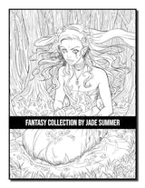 Fantasy Collection: An Adult Coloring Book with 100+ Incredible Coloring Pages of Mermaids, Fairies, Vampires, Dragons, and More! WoodArtSupply