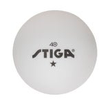 STIGA Ping Pong Balls – 6pk White 1-Star Table Tennis Balls, Official Size 40mm ABS Balls, Ultimate Durability for Indoor/Outdoor Ping Pong Tables Stiga