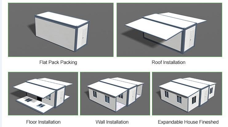 20ft/40ft Storm-Proof Modular Prefab Home | DIY Flat-Pack Kit with Full Kitchen & Bathroom | CE Certified | 10-Year Structural Warranty | Customizable Add-Ons Available Generic