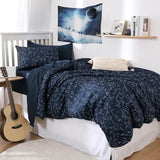 Wake In Cloud - Constellation Duvet Cover Set, Space Witchy Star Celestial Galaxy Astrology for Teen Kids Boys Girls, Soft Lightweight Bedding, 3-Piece, Navy Blue, Twin/Twin XL Size Wake In Cloud