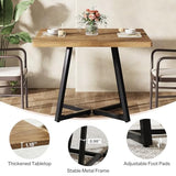 Tribesigns 31.5" Square Conference Table, Small Wooden Meeting Table for 2-4 People, Compact Office Table for Small Spaces, Seminar Room Tribesigns