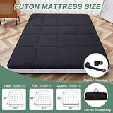 LILYPELLE Twin Size Futon Mattress - Extra Thick Japanese Floor Mattress, Foldable Roll Up Mattress Sleeping Tatami Mat Floor Lounger Guest Bed, Easy to Store and Portable for Camping LILYPELLE