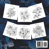 Breathe & Bloom- 50 Easy flower designs in large print coloring book for adults: Simple and Beautiful Flower Designs – Relaxing, Fun, and Easy ... Pages for Women, Seniors, and Beginners. WoodArtSupply