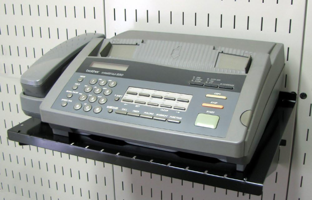 Wall Control Shelf 12in Deep Pegboard Shelf Assembly Pegboard and Slotted Tool Board - Black Wall Control