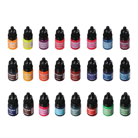 24 Color Liquid Oil-Based dye Highly Concentrate Natural Candle Color Candle Wax Vivid Candle Color for DIY Candle Making diyhub