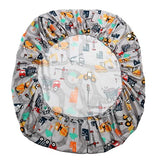 MK Collection Sheet Set Kids Teens Excavator Trucks Yellow Navy Blue Grey Red White Luxury Sheet Set New (Queen) MK Home