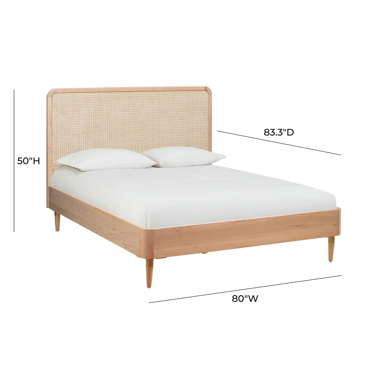 TOV Furniture Carmen Cane Bed in King WoodArtSupply