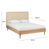 TOV Furniture Carmen Cane Bed in King WoodArtSupply