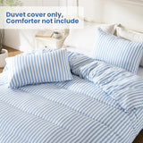 ROSE&RISY Twin Duvet Cover Set, 2 Pieces Soft Bedding Set, Breathable and Cooling,Includes 1 Duvet Cover, 1 Pillow Case (Blue Stripe, Twin) ROSE&RISY