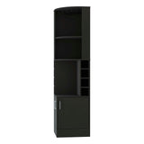 FM FURNITURE Delhi Corner Bar Cabinet, Eight Wine Cubbies, Glass Rack, Double Door Cabinet for Living Room FM FURNITURE