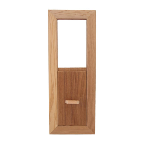 Fdit Cedar Sauna Gable Vent Kit Square Sauna Room Air Vent Grille Wooden Ventilation Louvers Sauna Room Ventilation Louvers Accessory for Sauna Room and Swimming Pool Fdit