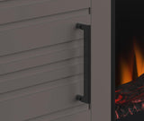 Realcozy Malibu Modern 95 inch Electric Fireplace TV Stand Entertainment Center with Fireplace, for TVs up to 105 inches, Solid Wood, White Finish Realcozy