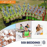 SGI 1000 Thread Count Egyptian Cotton King Sheet Set – Ultra Soft, Deep Pocket 15” Fitted, Breathable & Hotel-Quality,Luxury 4-Piece Premium Bedding Set for Crisp, Durable Comfort – Plum SGI bedding