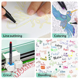 GO2CRAFT All-in-One Accessories Bundle, 90Pcs Ultimate Tools and Accessories with Vinyl, Weeding Tools, Transfer Tape, Crafting Starter Kit GO2CRAFT
