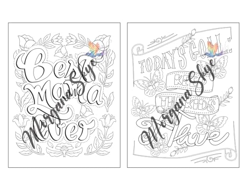 Swear Word Coloring Book for Moms: Motivational Quotes and Doodle Therapy for Stressed Out Moms Who Deserve a Break (and a Glass of Wine!) WoodArtSupply