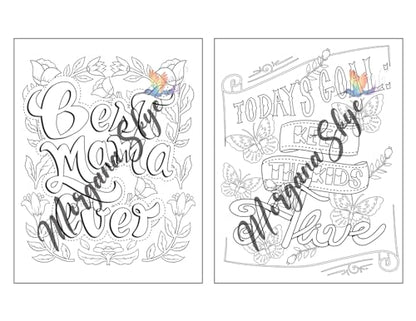 Swear Word Coloring Book for Moms: Motivational Quotes and Doodle Therapy for Stressed Out Moms Who Deserve a Break (and a Glass of Wine!)