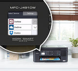 Brother Wireless All-in-One Inkjet Printer, MFC-J491DW, Multi-function Color Printer, Duplex Printing, Mobile Printing,Amazon Dash Replenishment Enabled, Black, 8.5 (MFCJ491DW) Brother