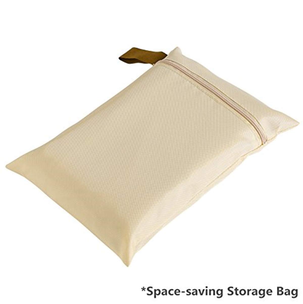 uHousDeco Outdoor 3 Triple Seater Hammock Patio Swing Chair Cover, Water-Resistant, All Weather Protection, Beige Color uHousDeco