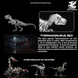 Kolotesame T.rex 3D Metal Puzzle Dinosuar Model for Adults, DIY Dinosuar Skeleton Building Model Kit, Immersive Creative Puzzle Model for Men or 3D Building Enthusiasts Gift