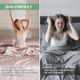 Luxury Organic Tencel & Viscose from Bamboo Cooling Sheet Set,Silky Soft Lyocell Sheets with Deep Pocket, Hypoallergenic & Breathable Bedding with Pillowcases (Sand, King) Pillcase