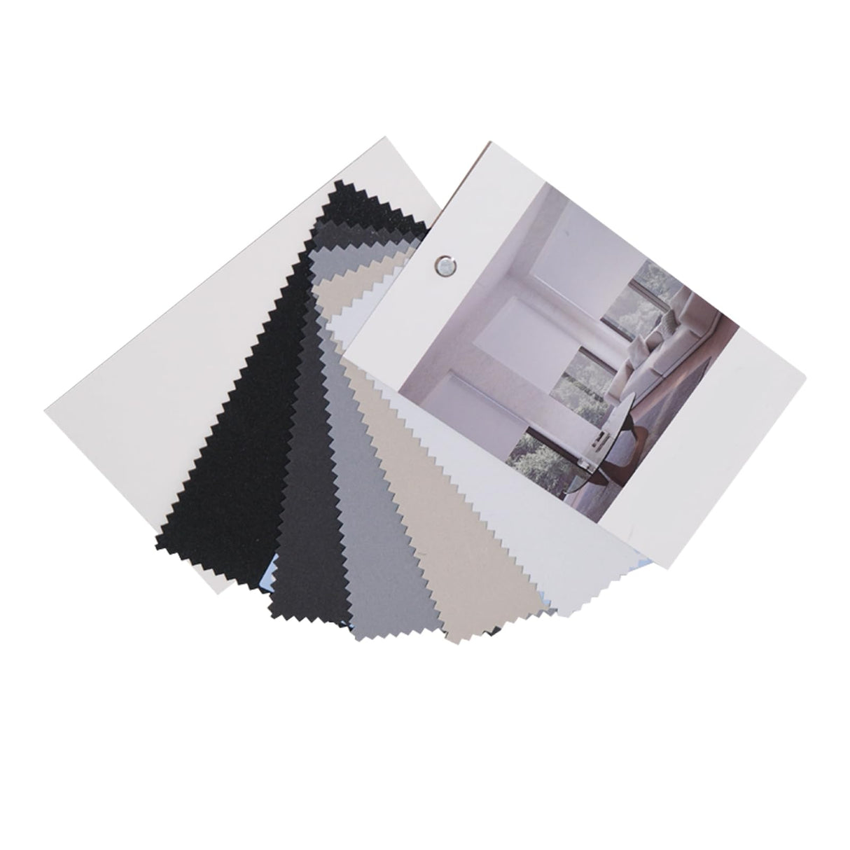 Shade365 Motorized Roller Blind with Remote Control, 100% Blackout Cordless Wireless Electric Window Shade Fabric Samples (Fabric-Series) Shade365