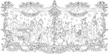 Kingdom of Curious Creatures: A Fairytale Adventure Book (Design Originals) Adult Coloring Book with 74 Line Art Designs of Whimsical Scenes and Personified Animals in a Charming and Magical Setting Design Originals