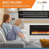 SimpliFire Electric Fireplace, 50-Inch Space Heater with Mantel Boyd Build-Out-Kit, Electric Heater in Two Design Options: Traditional Floor or Floating Install No Construction SIMPLIFIRE