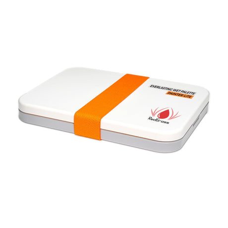 Redgrassgames Everlasting Wet Palette for Miniature Painting and Acrylic Paints - Painter Lite 8.9" - Keeps Paint Fresh, Approved by Pro Painters - Painting Palette with Lid, Seal, 50 Sheets, 2 Foams Redgrassgames