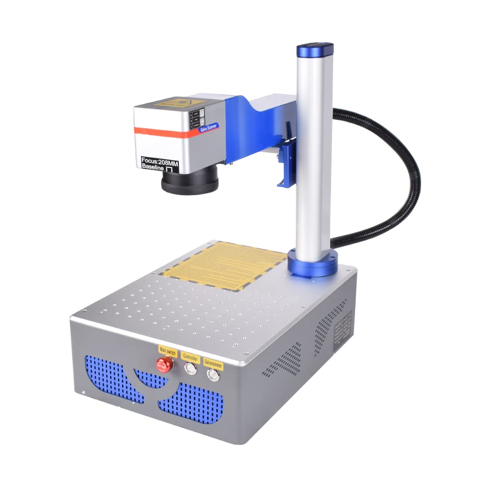 US Stock Fiber Laser 30W Raycus Fiber Laser Ovsuqu Raycus QS Engraver Compatible LightBurn Laser Engraver 7.9x7.9(200x200mm) lens for Metal Aluminum Steel Gold Jewelry More Ovsuqu