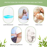 Waterproof Mattress Protector Twin Size, Skin Friendly and Breathable Twin Mattress Cover for Kids, Viscose Jersey Mattress Pad with 14" Deep Pocket Moonsea