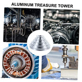 Mobestech Multi-Groove Wheel Heavy Duty Pulley A Type 5 Groove Pulley Drill Press Pulley 5-Step Pulley for V- Shaped Timing Belt Aluminum Alloy Mobestech