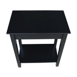 IC International Concepts International Concepts Narrow End Table, Black IC International Concepts