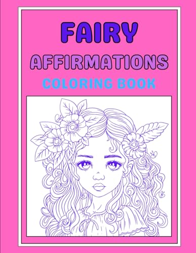 Fairy affirmation coloring book WoodArtSupply