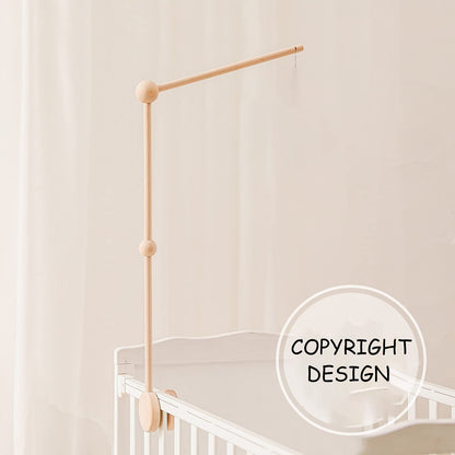 Baby Crib Mobile Arm,HBM Wooden Mobile Arm for Crib Mobile Hanger for Crib Baby Girl Nursery Decor